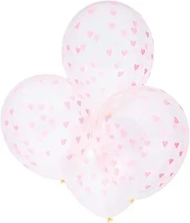 Meri Meri 8 Inch Neon Heart Pattern Balloons Pieces