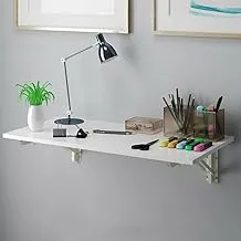 مكتب قابل للطي على الحائط 120 × 60 سم أبيض