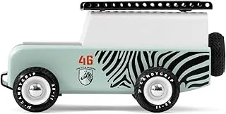 Candylab Drifter Zebra Wooden Car