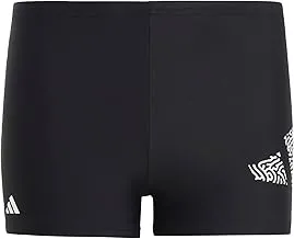 adidas boys 3 Bar Logo Swim Boxers Shorts