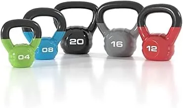 Escape Fitness Limited Studio Vinyl Kettlebell, 8 kg, Blue