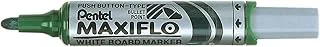 Pentel Maxiflo Drywipe Marker Pen - Green, Box Of 12