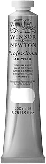 Winsor & Newton Professional Acrylic Color, 200ml (6.75oz) tube, Titanium White