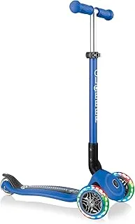GLOBBER Primo Foldable Fantasy Lights Tricycle Scooter Luminous Wheels Navy Racing 434-100