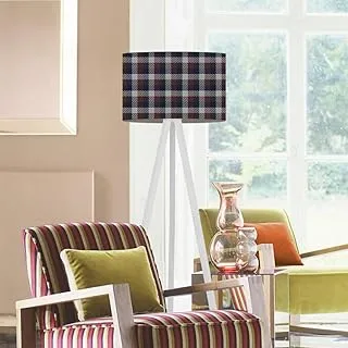 Markat FL-WH-0142 Modern Wood Floor Lamp, White