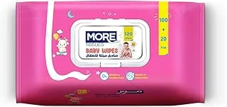 More baby wipes 120 wipes