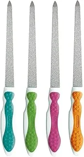 Titania Soft Touch Sapphire Nail File – Coarse and Fine, Total Length Approx. 20 cm on Blister Card Assorted Colors 27 g Pack of 1