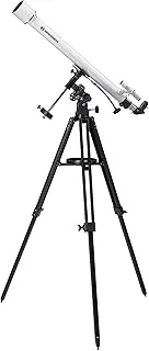 Bresser 4660910 Classic 60/900 EQ Sky Refractor Telescope with Accessories - White