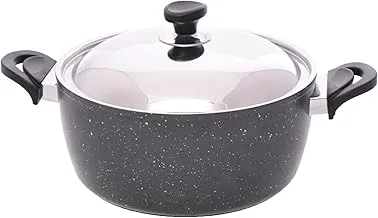 Saflon Granite Pot, 18 cm Size, Gray