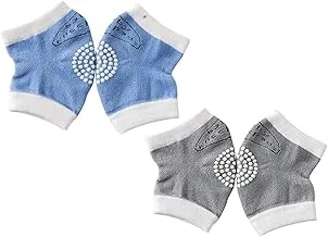 Star Babies Anti-Slip Crawling Kneepads -Boys - Multicolour, Pack Of 2