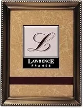 Lawrence 11435 Antique Gold Bead 3.5x5 Picture Frame