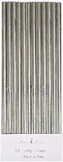 Meri Meri Silver Foil Party Straws