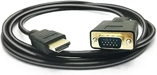 PeoTRIOL HDMI to VGA Cable, 1080P HDMI Male to VGA Male M/M Video Converter Cord VGA Adapter Compatible w/HDMI Desktop, Laptop, DVD to 15 Pin D-SUB VGA HDTV Monitor Projector - 6Feet