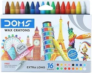 Doms – Extra Long Wax Crayon – 16 Pcs