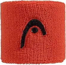 Head Cotton Wristband, 2.5 inch (Orange, Pack of 2)