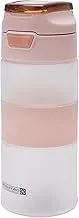 Royalford 650 ml Water Bottle- RF11115 Plastic Bottle with Push Button Cap Stylish Design Water Bottle for School, Office Eco-Friendly One-Piece Pink