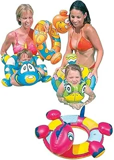 bestway animal shaped swim rings red 36001