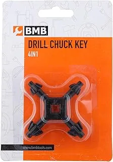 BMB Tools Drill Chuck Key 4 In 1 | مفتاح المثقاب الكهربائي | مفتاح وجع المثقاب متعدد الوظائف | سهل الحمل ظرف المثقاب الكهربائي الصغير
