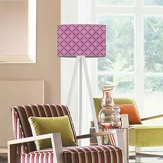 Markat FL-WH-0164 Modern Wood Floor Lamp, White