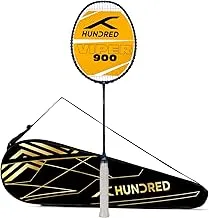 HUNDRED Viper 900 Carbon Fibre Strung Badminton Racket with Full Racket Cover