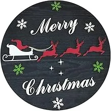 Momentum Papa Nwel and His Deer Wall Hanger Christmas Decor