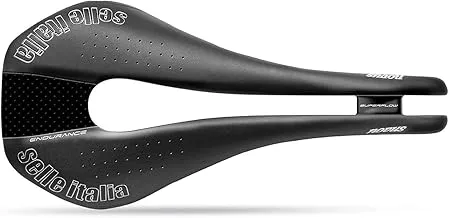 Selle Italia Novus Superflow Endurance Bike Saddle, Black