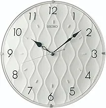 Seiko White Wall Clock with White Dial and Case QXA794W