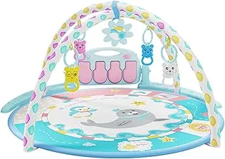 ECVV Baby Musical Mat & Gym - Large Crawling Pad with Piano Keys, 40 Tunes, and Multiple Developmental Toys