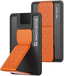 Green Lion Innovative Wallet Stand Compatible with Magsafe - Black/Orange