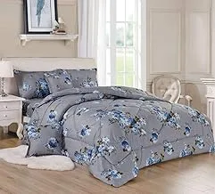 Medium Filling Comforter 6 Piece Set, King Size