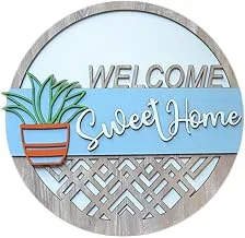 Momentum Sweet Home Bright Circular Wood Wall Accessory, 35 cm x 35 cm Size