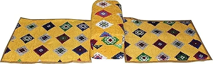 Biki Arm-Rest-9 Picnic and Camping Mat with Armrest, Multicolor