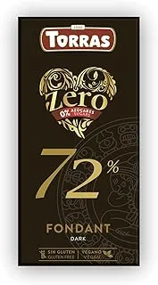 Gullon Torras Zero Sugar Free Fondant Dark 72% Chocolate, 100 gm