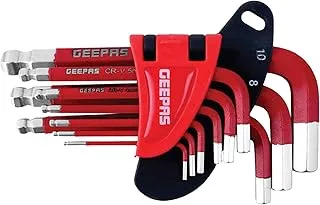 9Pcs Short Arm Imperial Hex Key Set 1X36, Size Small Rose Gold