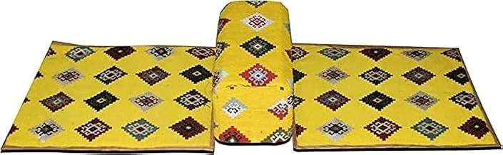 Biki Arm-Rest-8 Picnic and Camping Mat with Armrest, Multicolor