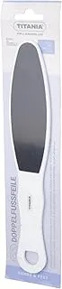 Titania 3020 Dual Sided Foot File, White/Black