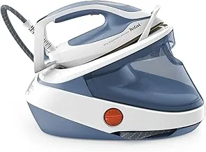 TEFAL Pro Express Ultimate Steam Station, Long Lasting Performance, Vertical Steaming, 2700 Watts, Blue/White, GV9710M0