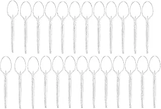 Sylla plastic spoons, 25 count - clear