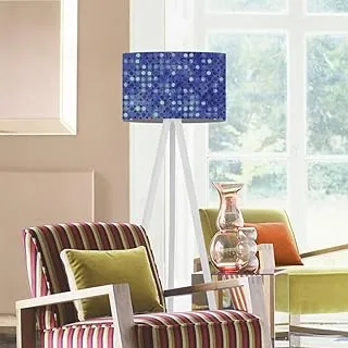 Markat FL-WH-0157 Modern Wood Floor Lamp, White