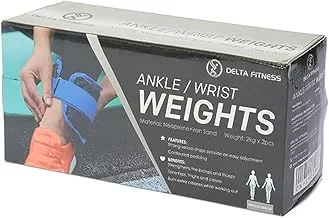Delta Fitness أثقال للكاحل / المعصم ناعمة من قطعتين ، 2 كجم