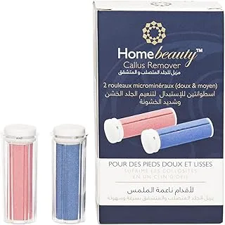 Home beauty callus remover micro mineral rollers, 2 pieces