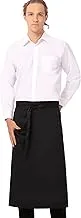 Chef Works Unisex Bistro Chef Apron, Black, One Size