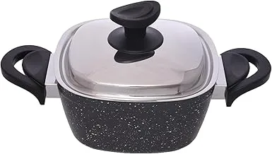 Saflon Powerline Granite Pot, 18 cm Size, Gray