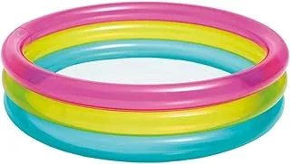 Intex Rainbow Baby Pool, Multi-Colour, 57104