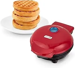 DASH MINI WAFFLE MAKER - RED,4 Inch,DMW001RD