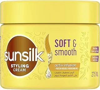 Sunsilk Styling Cream For Soft & Smooth Hair, With Natural Protein Builders & Nourishing Oils, 275ml