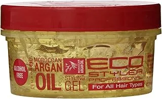 Ecoco Ecostyler Gel, Moroccan Argan Oil, 8 Oz (Pack Of 4)