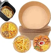 Air Fryer Disposable Paper Liner, Air Fryer Liners Air Fryer Accessories Non-stick Disposable, Baking Paper for Air Fryer Oil-proof, Brown, SSZ232-11