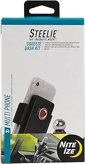 Nite Ize Steelie Squeeze Dash Smartphone Mount Kit ، أسود / رمادي