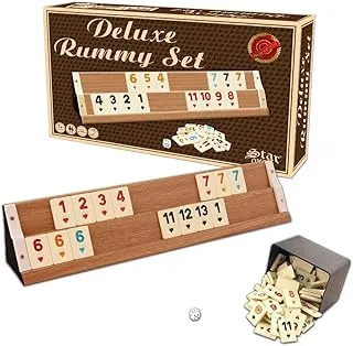 DELUXE WOODEN RUMMY SET/Light Color